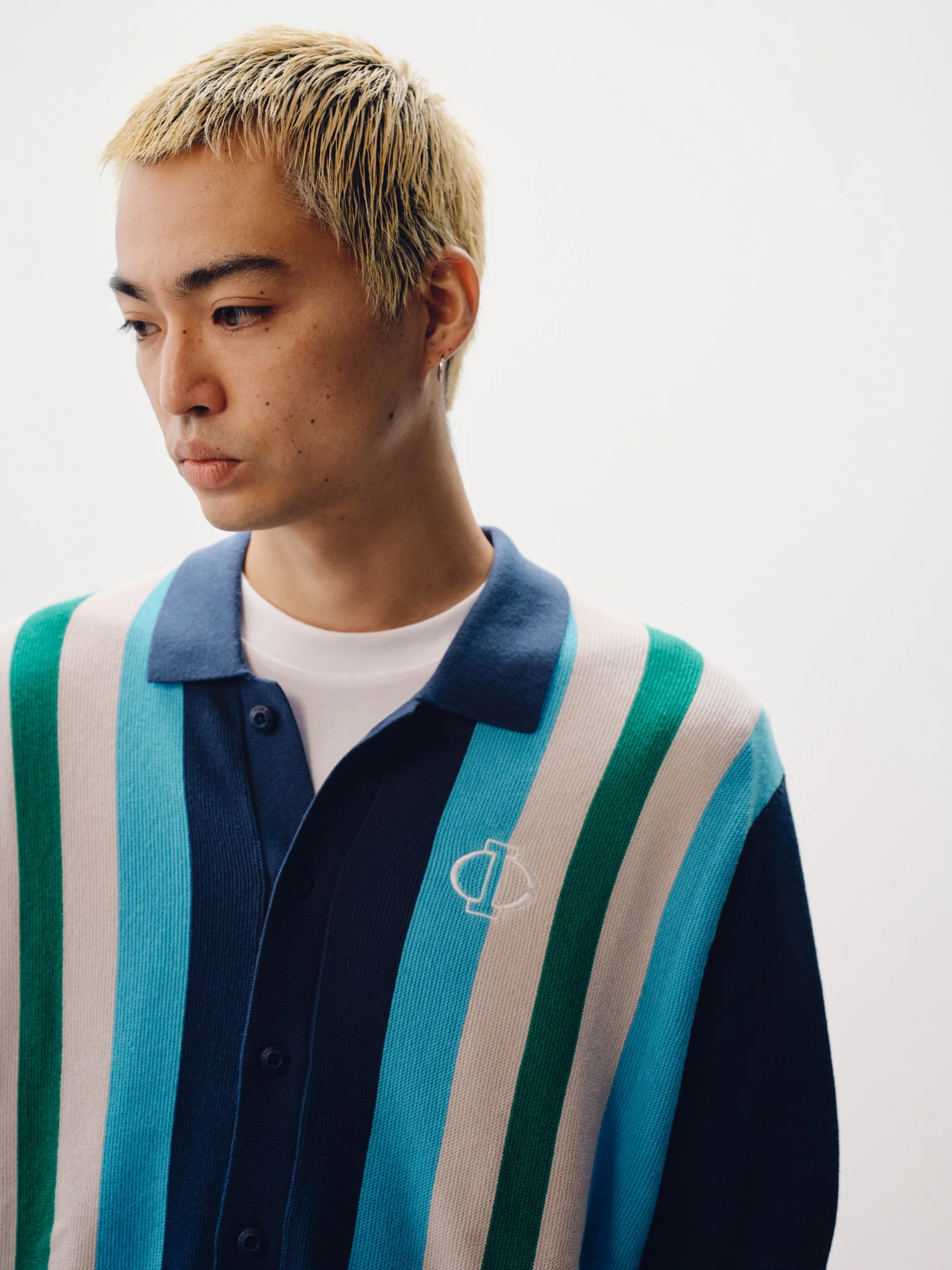 Collared Knitted Polo Shirt - Image 3