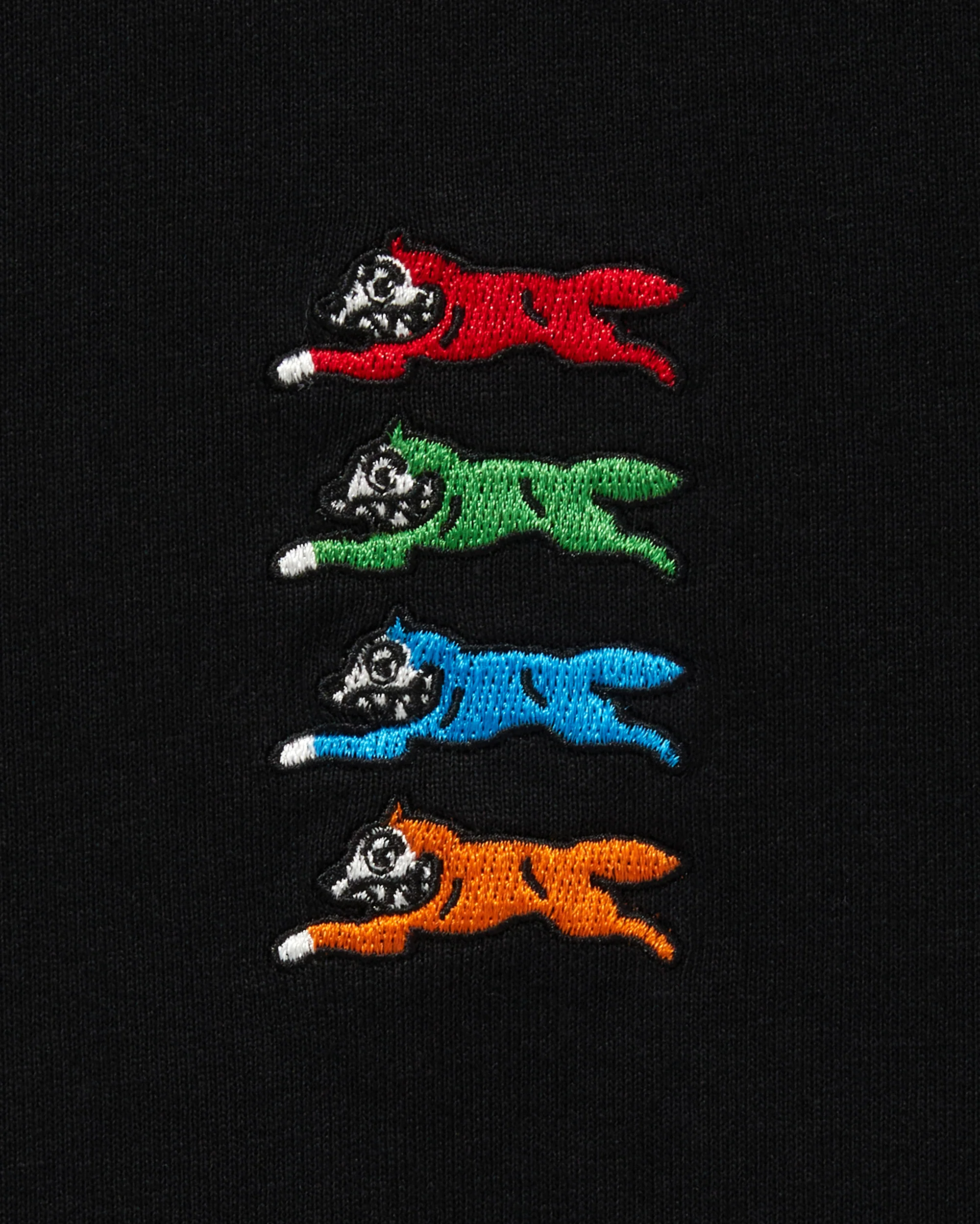 Embroidered Logo Cotton T-Shirt Running Dog - Image 3