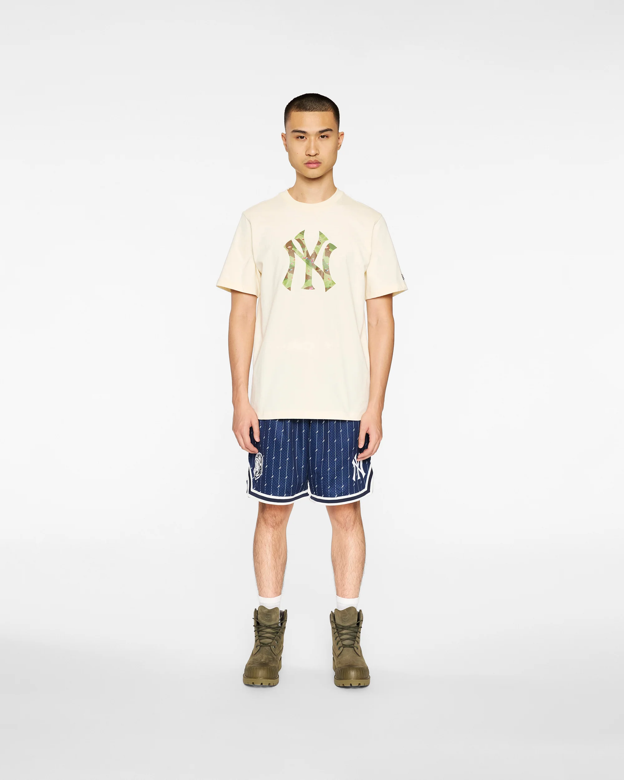 NY Yankees Space Camo Logo Tee - Image 3