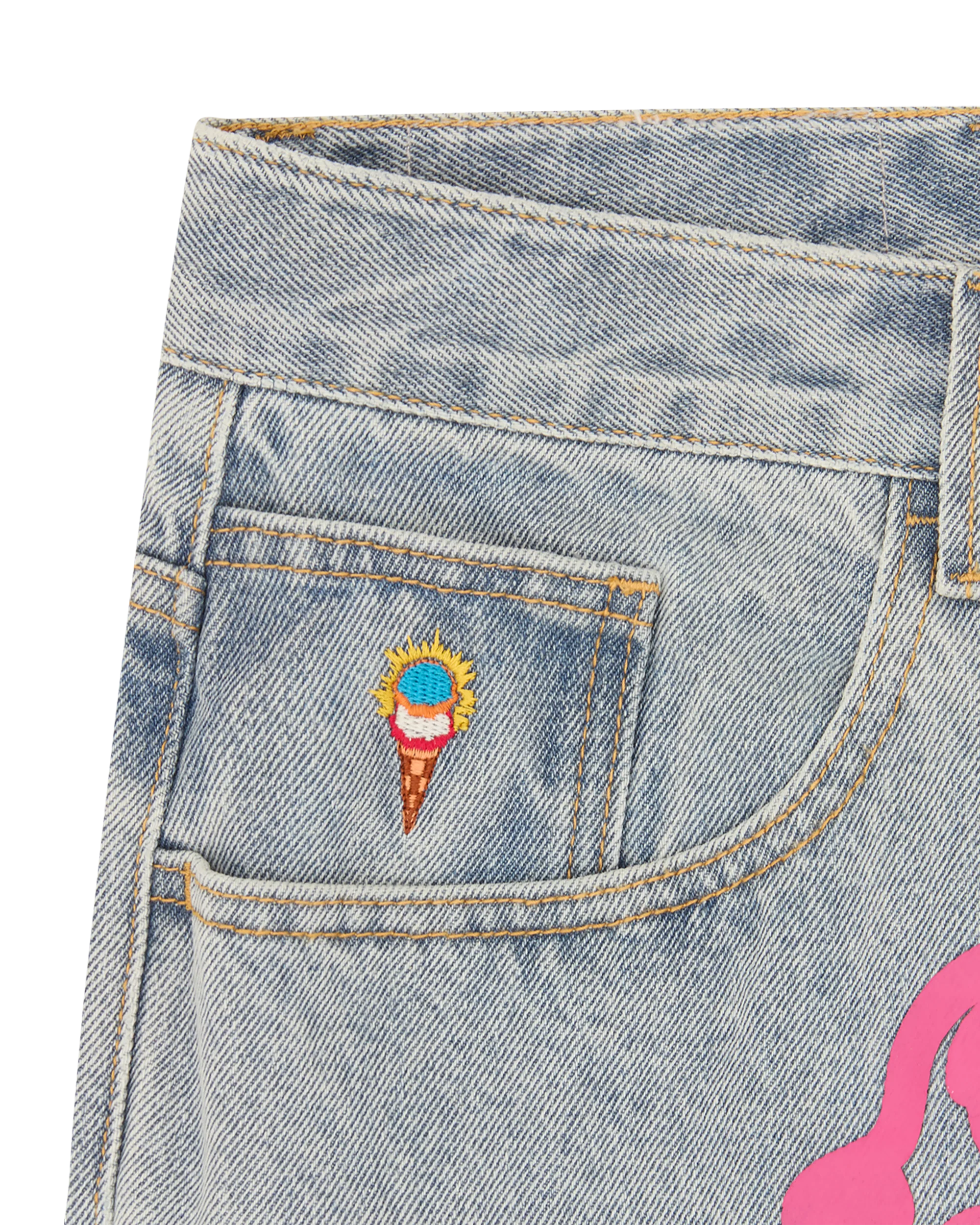 Running Dog Double Scoop Denim Pant - Image 3